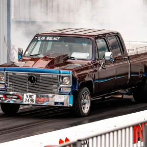 The beast burning rubber