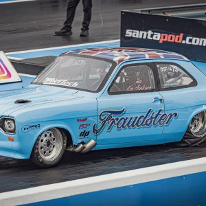 Blue Mk1 Escort Drag Car