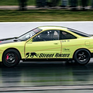 Emma Goddard at speed in the Honda Integra DC2, Comp Eliminator, Festival of Power 2025, Santa Pod Raceway UK
