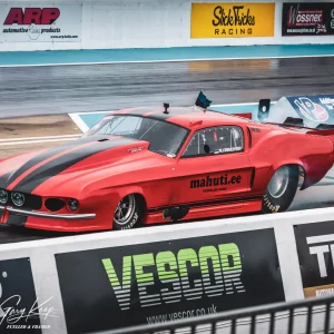 Andres Arnover warming the tyres before breaking European records